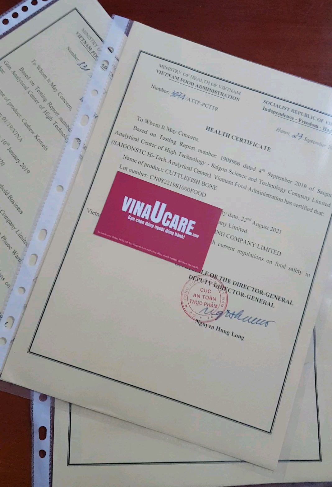 Đăng ký chứng nhận y tế HC nhanh tại Vinaucare