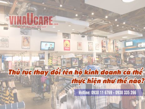 Thủ tục thay đổi tên hộ kinh doanh thực hiện như thế nào