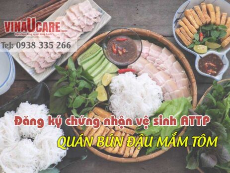 Đăng ký chứng nhận vệ sinh ATTP quán bún đậu mắm tôm