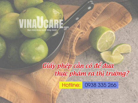 Giấy phép cần có để đưa thực phẩm ra thị trường