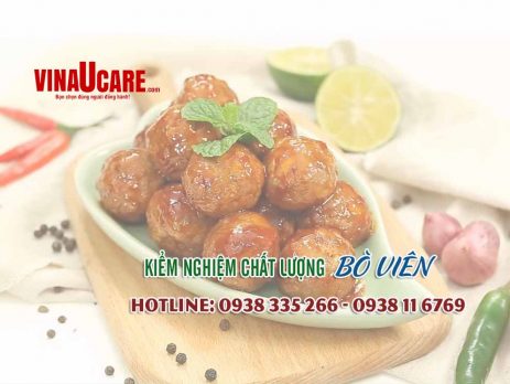 Kiểm nghiệm chất lượng bò viên