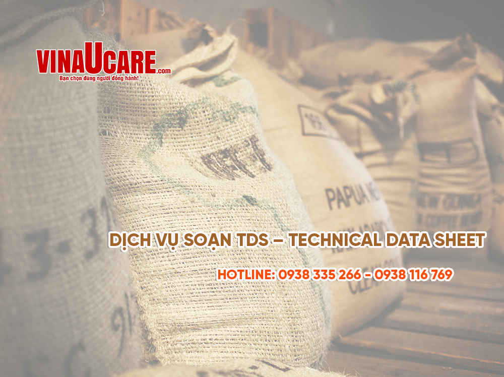 Dịch vụ soạn TDS – Technical data sheet