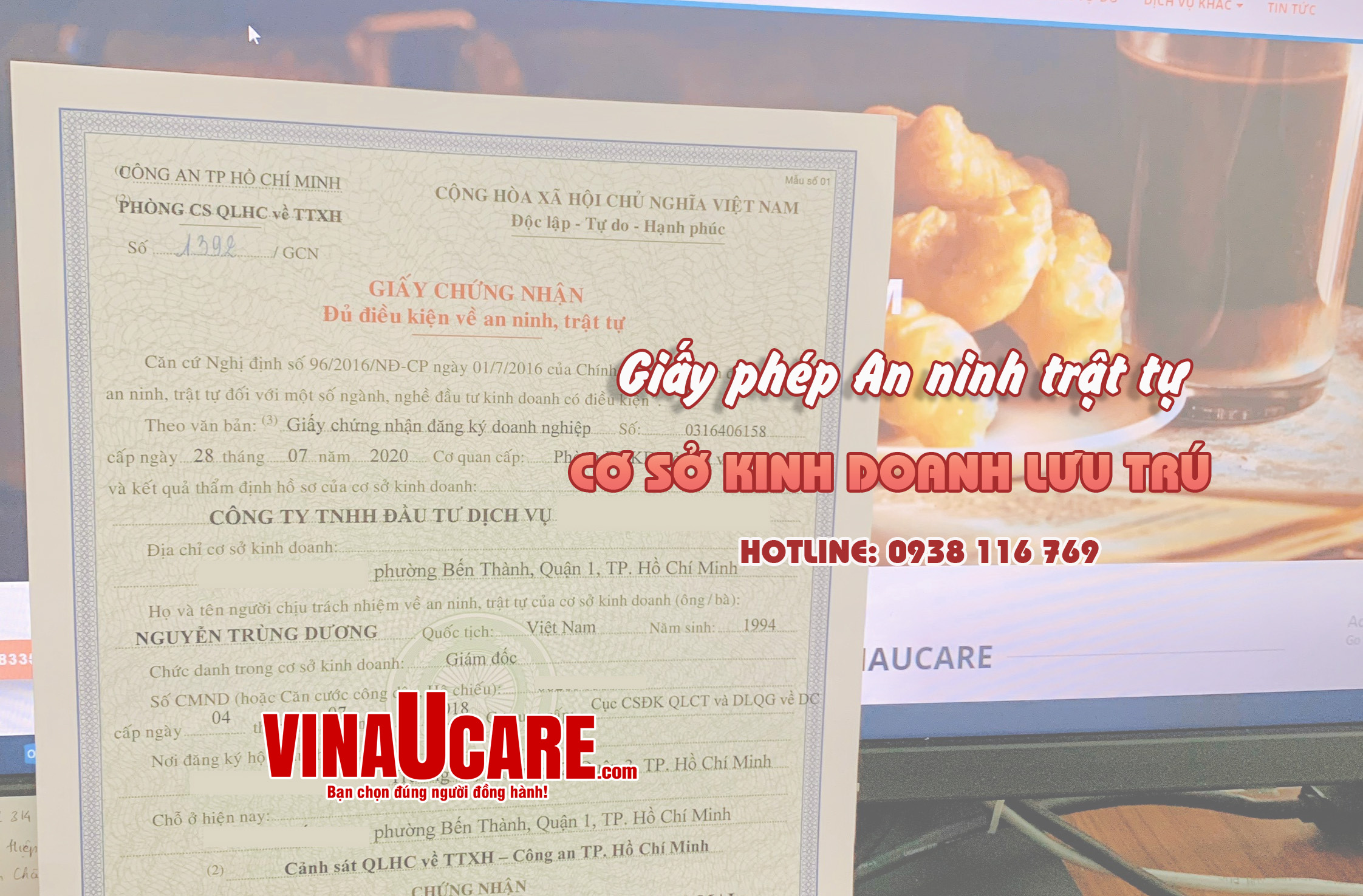 Giấy phép An ninh trật tự Cơ sở kinh doanh lưu trú