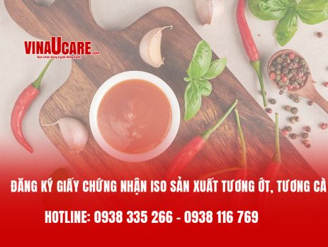 Đăng ký giấy chứng nhận ISO sản xuất tương ớt, tương cà