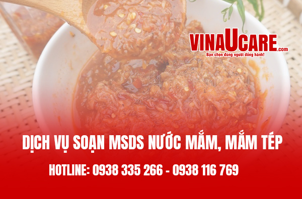 Dịch vụ soạn MSDS nước mắm, mắm tép