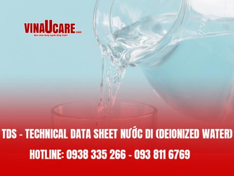 Tư vấn soạn TDS – Technical data sheet nước DI