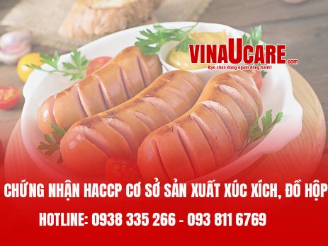 chứng nhận HACCP cơ sở sản xuất xúc xích, đồ hộp