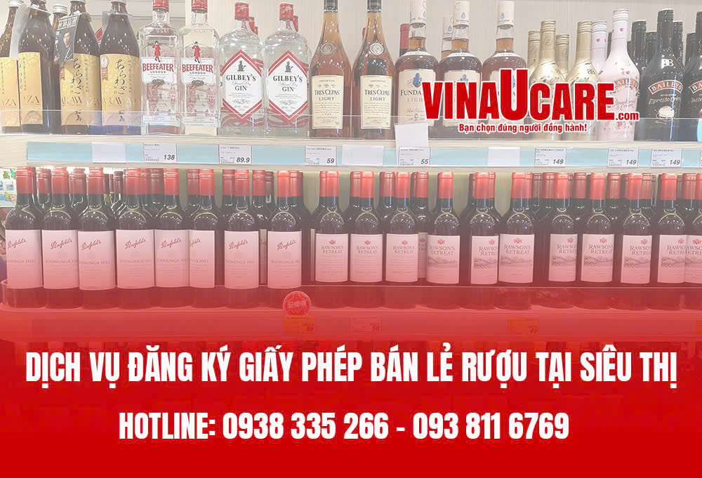 Dịch vụ đăng kí bán lẻ rượu tại siêu thị