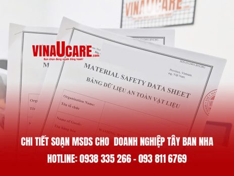 Chi tiết soạn MSDS cho doanh nghiệp Tây Ban Nha