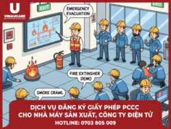 giấy phép pccc nhà máy, công ty điện tử