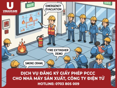 giấy phép pccc nhà máy, công ty điện tử