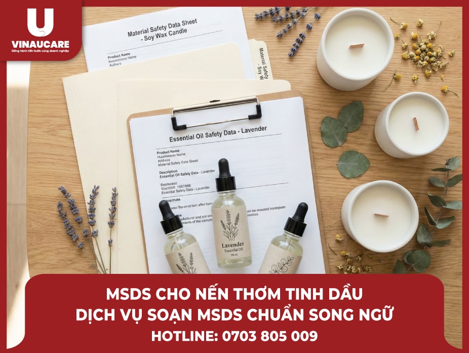 Dịch vụ soạn MSDS cho Nến thơm & Tinh dầu: Chuẩn Anh-Việt, thông quan dễ dàng