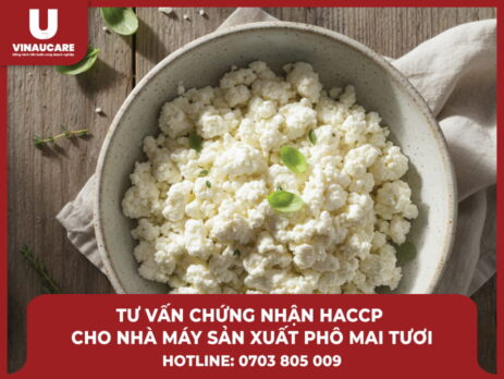 Tư vấn chứng nhận HACCP cho nhà máy sản xuất phô mai tươi