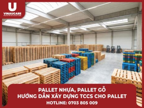 Kho chứa dành cho pallet gỗ và nhựa được xếp ngay ngắn