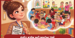 Cô giáo trẻ cầm trên tay kế hoạch mở nhóm trẻ thư thục, mơ lúc mình đủ điều kiện để mở nhóm trẻ